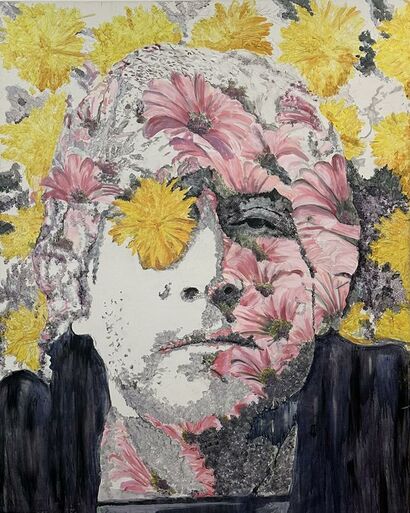 John Lennon – The Flower Eye - a Paint Artowrk by Stathis Fotis